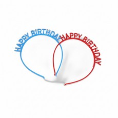 마음달빛 파티 머리띠 파티머리띠어른용, 블루, 블루,레드, 1개