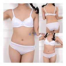 미즈누아 스트라이프 주니어 3단계 A컵 브라팬티세트 학생속옷 청소년브라 중학생속옷 청소년브래지어