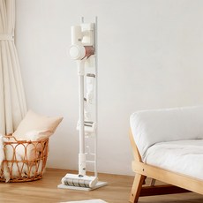 多型號吸塵器洗地機收納架 多功能收納 穩固耐用, 1箱, WHITE