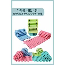 균형감각 훈련 체육교구 교구 감각 체육 스탭롤 밸런스 균형대 옐로우 유치원 일반 균형, 1개, 10. 마카롱 세트 4개