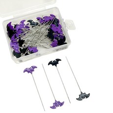 재봉 미싱 50/100pcs 양재 핀 자수 패치 워크 액세서리 할로윈 바느질 바늘 DIY 도구 장식, 50 pieces, 1개