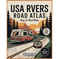(英文圖書)USA Rvers Road Atlas: Start Your Engine Find Your Freedom - Discover America's... 平裝版, Independently Published, 英文