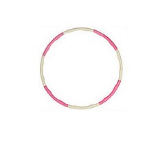 훌라후프 입문자용 소프트 다이어트 초보자용, 핑크/화이트, 1개