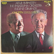 중고LP) Chopin - Concerto No.2/Grand Fantasy On Polish Airs(쇼팽/피아노 : 루빈슈타인) 자켓EX/음반NM