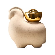 檸檬家居 陶瓷擺件, 主圖款, 馬上有錢擺件