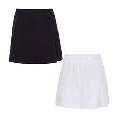 빅터 배드민턴스커트 블랙/화이트 V221SK-6114W 배드민턴하의