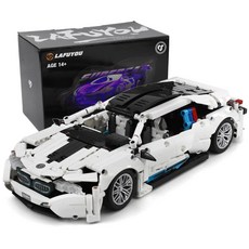 라푸유 BMWM8 MOC블록 슈퍼카 프라모델 인테리어 레이싱카 BMWSUPERCAR블럭 스포츠카 조립놀이 주말생활 재밌는 라푸유블록 L8030, 1개