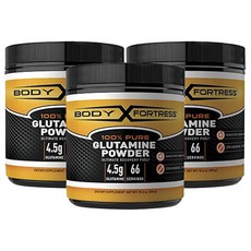 BODY FORTRESS 無麩質Glutamine沖泡粉, 3罐, 300g