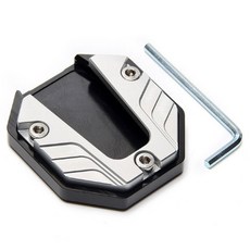 범용 오토바이 자전거 사이드 삼각대 시트 킥 스탠드 익스텐더 풋 패드 플레이트 수정 된 다리 받침대