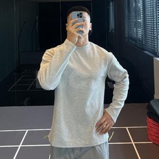 臺灣爆品-新款百搭打底衫運動長袖T恤休閒圓領純棉打底上衣訓練健身衣服秋