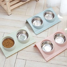사료 식사용 중형견 헬스 반려견 밥 반려묘 식기 애견 31675ea 1(EA), 파랑