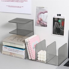 라비베레 투명 미니 책상 책꽂이, 프리뷰 투명 그레이