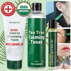 티트리 여드름 클렌징 폼 + 티트리 진정 대용량 스킨토너 + 티트리 카밍 스팟 롤 온 SET (마스크트러블 관리 SET), 티트리폼+티트리토너+티트리롤온SET, 1개