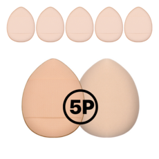 미니 핑거 퍼프 에어쿠션 메이크업 손가락 스펀지, 5개, 스킨