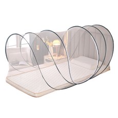 팝업 텐트형 원터치 모기장 접이식 1인용 싱글 모기장 190x90cm, 프리미엄형 원터치모기장