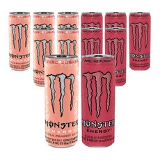 몬스터에너지 저칼로리 355ml 피치 킨 + 펀치 혼합 12입, 4.26L