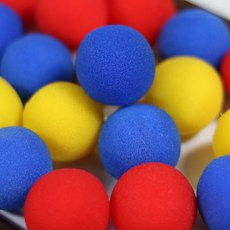 유매직 마술도구1.5인치스펀지볼(4개1셋트), 레드, 1개