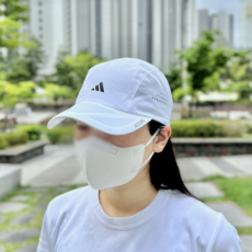 아디다스 RNAZ 여성 스포츠 모자 러닝 마라톤 장거리 등산 스트랩 경량 화이트 블랙, 화이트계열