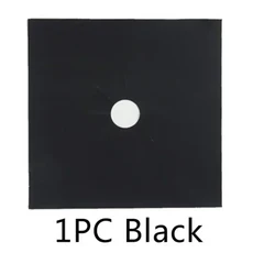 1/4PCS 가스 스토브 보호대 탑 버너 주방 액세서리 빨 매트 요리, 01 1PC Black