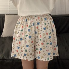 [블랑커브] 여성용 시원한 냉감원단 잠옷 반바지 홈웨어 4colors
