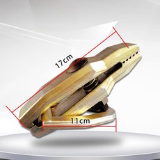 자동차 판금 클램프 볼트 정비 판금덴트집 직각 복원 긴 노즐 클램프, 오프화이트 평강 후크 긴