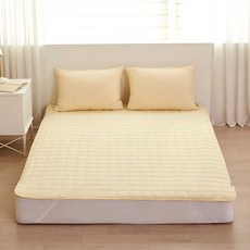 데시뉴 뉴노멀 고밀도 항균 누빔 방수 침대패드, 허니버터