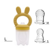 台灣FDA 贈3個網袋 咬咬樂 果汁咬咬樂 蔬果咬咬樂 副食品餐具, 兔子芒果