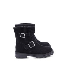 지미 추 중고 글리터 장식 버클 디테일 부츠