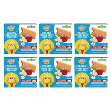 얼스베스트 EAR 이어th's Best 유기농 아동용 간식 세서미 스트리트 유아용 만 2세 이상 써니 데이즈 스낵 바 고구마와 당근 기타 천연 맛 박스당 바 7개(6팩)