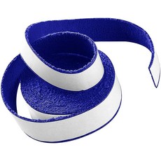 [ 797051 ] 10미터 테니스 타월 라켓 그립 테이프 미끄럼 방지 배드민턴 핸들 흡수성 두꺼운 오버그립 탄성 교체 땀밴드 랩, 블루, 1개