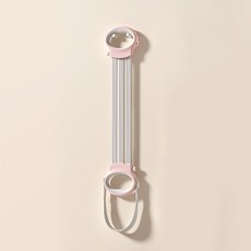 瑜伽彈力帶拉力繩可調節開背器材家用健身女阻力運動肩背拉伸神器, 1個, 可調節拉力器粉色