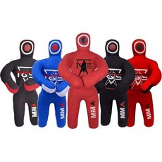 PGS Grappling Dummy Kids BJJ 레슬링 더미 펀칭백 제출 MMA 브라질 주짓수 유도 가라테 던지기 복싱 연습용 미충전 (레드 블랙 100cm(40인치) (