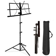 KHONEIM 折疊式便攜樂譜架 2W042, 黑色