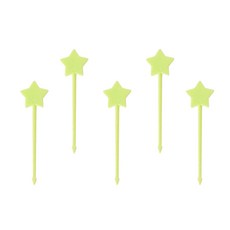 도나앤데코 도시락데코 과일꼬지 별픽 그린, 20개입, 1개