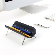 트레이 가죽 메탈 펜트레이 펜홀더 연필홀더 79000EA 1EA, 와인