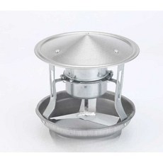 화목난로 배기팬 벤츄레이터 굴뚝용 캠핑 모터 연통 굴뚝 연결 부품 장비, 60W 방수 대형 덮개 바닥 개구부 9cm, 1개