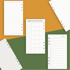 6공 시스템 다이어리 속지 육공 A6 32절 리필 내지, 월간