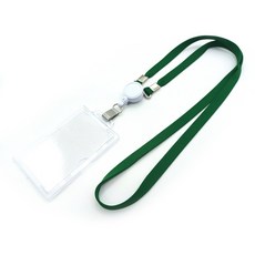 사원증 목걸이 릴홀더 케이스 신분증목걸이 출입증목걸이줄, 그린