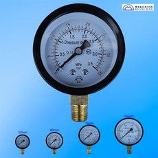 1568번 명성효다계기 소방 게이지 60mm 35k (3.0mpa) 밸브 / 펌프 / 기관실 압력계 / 메이커제품, 1개