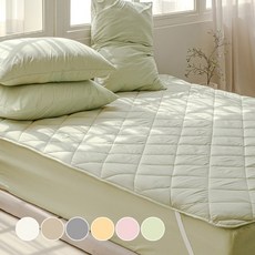 보넬라 먼지없는 알러지케어 침대패드 고정밴드, 세이지그린