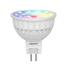 Miboxer 4W RGB CCT LED 스포트라이트 FUT103 MR16 2.4g Wifi 디밍이 가능한 천장 Led 전구 홈, 03 FUT104 4W MR16, 1개
