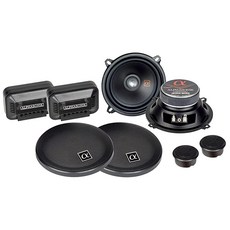 Alphasonik NS1T Neuron 시리즈 2.5cm(1인치) 1쌍 (쌍용 최대 240와트) 트위터 당 120와트 실크 돔 자동차 오디오 스피커 플러시 표면 및 각진 마, 5.25" Component System_178609