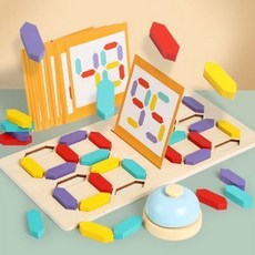 兒童數字對戰木質玩具 邏輯思維 顏色數字認知 雙人對戰 幼兒園中小班啓蒙認知, 1個, 數字對戰木質玩具
