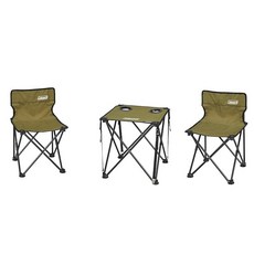 콜맨 컴팩트 의자 테이블 세트 - 올리브, 1개