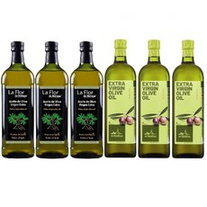 慕雅利華 馬拉加 Extra Virgin Olive Oil 1000ML 3入組 + 艾奇利華 Extra Virgin Olive Oil 1L 3入組, 6個
