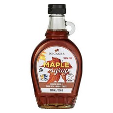 데카서 메이플 시럽 캐나다 그레이드 A 다크 로버스트, 1개, 250ml