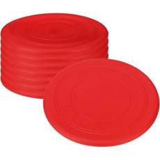 PATIKIL 플라잉디스크 원반 프리스비 야외 스포츠 잔디를 위한 패티킬 플라잉 디스크 소프트 실리콘 컬러 플라이어, Red