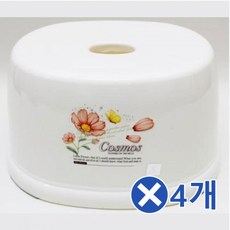 욕실의자 소x4개-색상랜덤 심플 목욕의자 발받침대, 1개, 단품