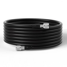 同軸電纜線 訊號強波器專用饋線 RG6饋線 國際通訊工程電視電纜線, 1個, 75-7（銅包鋁芯）,其他尺寸定製聯繫客服