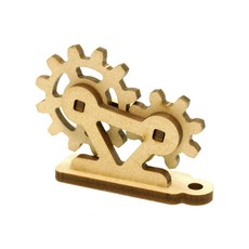 마이즈 놀이 피젯기어-01 PL-09 목재 조립키트 친환경 MDF소재 국내제작 1개, 나무색